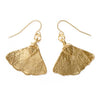 Ginkgo Leaf Earrings- Gold