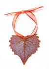 Cottonwood Leaf MINI Ornament- Iridescent Copper