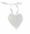 Cottonwood Leaf MINI Ornament- Silver