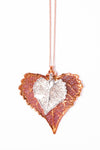 Cottonwood Leaf Double Necklace- Iridescent Copper & Silver
