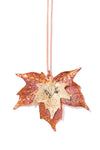 Sugar Maple Leaf Double Necklace- Iridescent Copper & Gold
