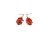 Redwood Cone Earrings- Iridescent Copper
