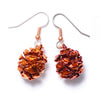 Redwood Cone Earrings- Iridescent Copper