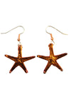 Starfish Earrings- Iridescent Copper