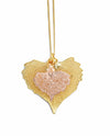 Cottonwood Leaf Double Necklace- Gold & Rose Gold