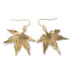 Japanese Maple Leaf Earrings- Gold