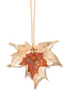Sugar Maple Leaf Double Necklace- Gold & Iridescent Copper