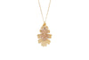 Oak Leaf Double Necklace- Gold & Rose Gold