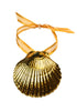 Clam Shell Ornament- Gold