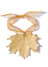 Sugar Maple Leaf Ornament- Gold