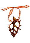 Cut Bursa Shell Ornament- Iridescent Copper