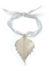 Birch Leaf Ornament- Silver