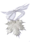 Sugar Maple Leaf Ornament- Silver