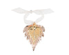 Birch Leaf Double Ornament- Rose Gold & Gold