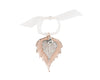Birch Leaf Double Ornament- Rose Gold & Silver