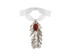 Redwood Needle and Redwood Cone Double Ornament- Silver & Iridescent Copper