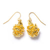 Redwood Cone Earrings- Gold