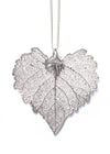 Cottonwood Leaf Necklace- Silver