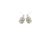 Redwood Cone Earrings- Silver